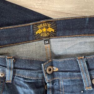 Brave Star Men's Dark Blue Relaxed Jeans